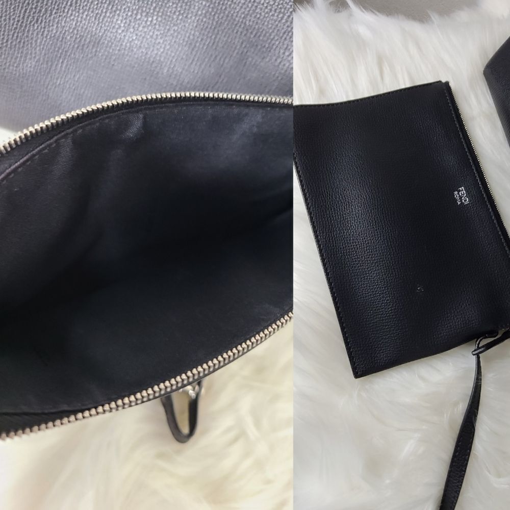 💯 Authentic  Fendi Black Tote Handbag 🍀 - Picture 16 of 17